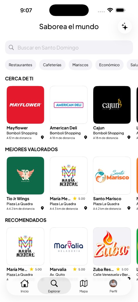 Explorar restaurantes y recomendaciones en Meniuz